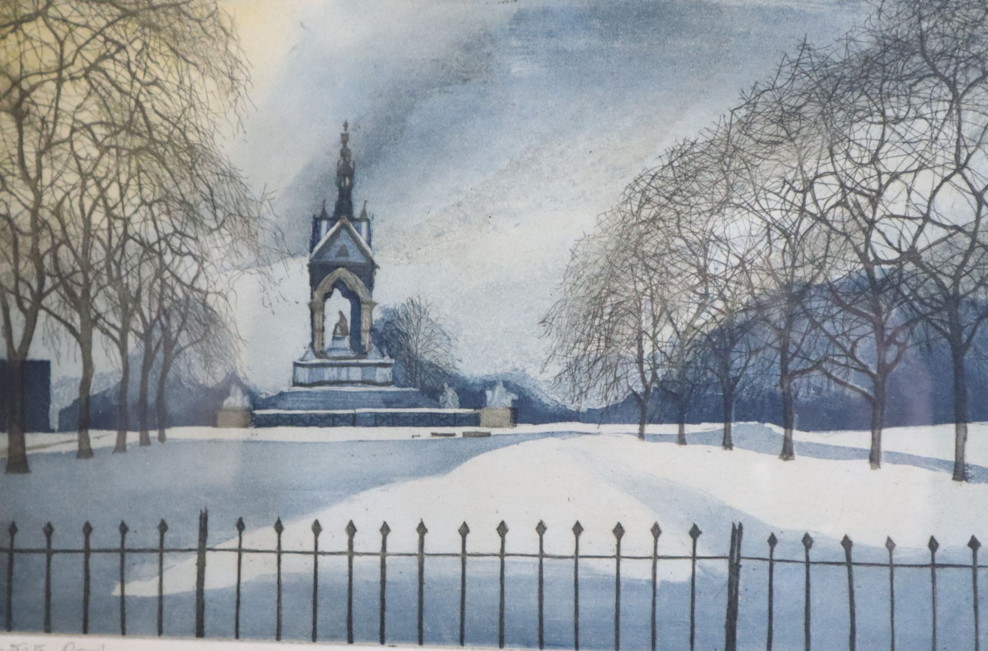Six 20th century prints, including Dale Devereux Barker (b. 1962), Lurking Legend,